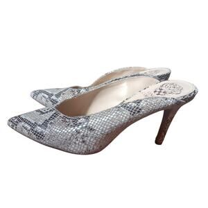 Vince Camuto Berodie Snakeskin Mules Size 7.5